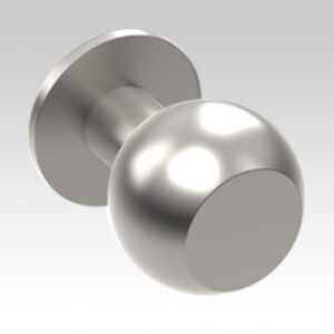 Ball shape cupboard knob - flat face