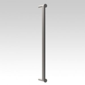 Straight scroll pull handle
