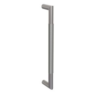 Straight knurled mitred pull handle